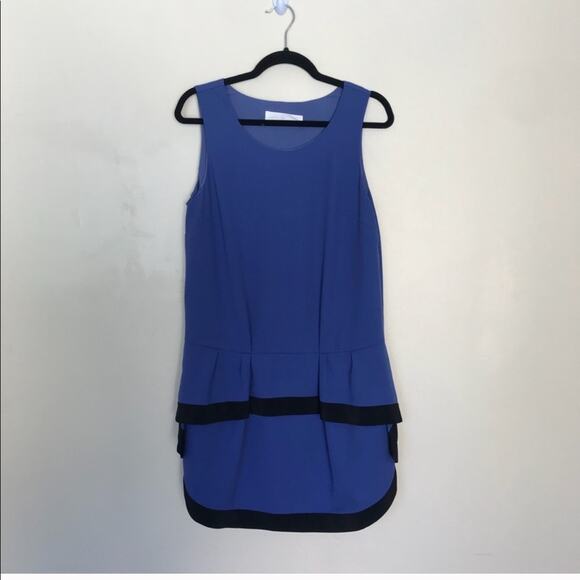 THAKOON Addition Ruffle Drop Waist Shift Dress Sleeveless - Picture 5 of 8
